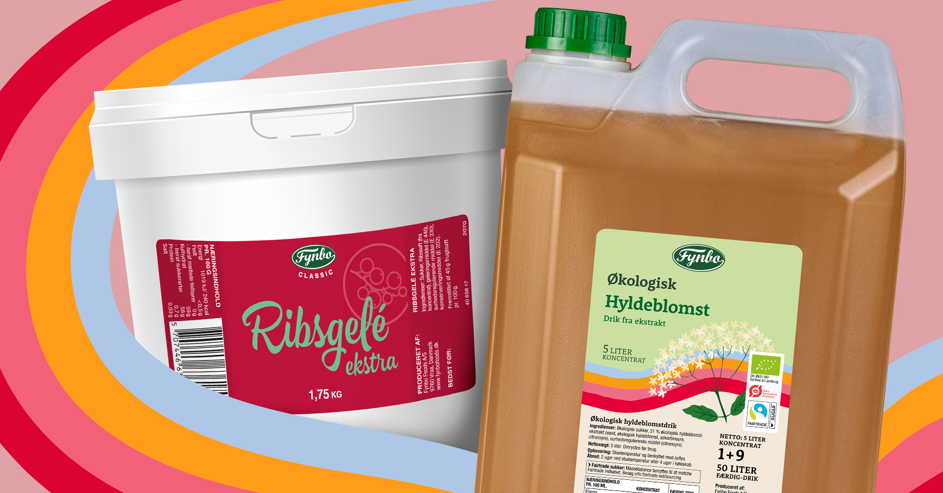 Foodservice Frugtgele Frugtdrik Saft Hyldeblomst Ribsgele